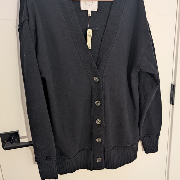 Aerie Black Button-Front Cardigan NWT - Picture 6 of 10